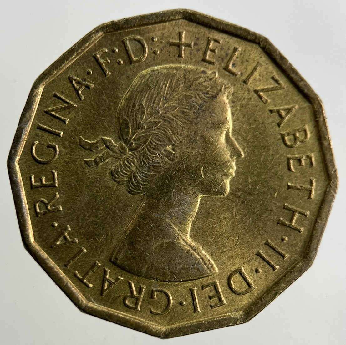 1967 Elizabeth II 2nd Brass Threepence Coin | Fine Collectable Grade