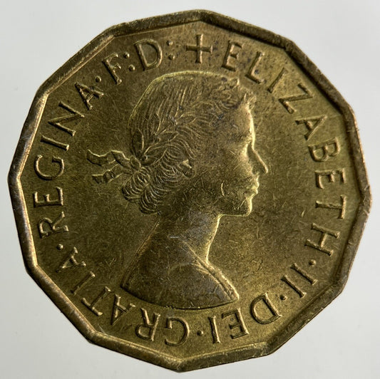 1967 Elizabeth II 2nd Brass Threepence Coin | Fine Collectable Grade