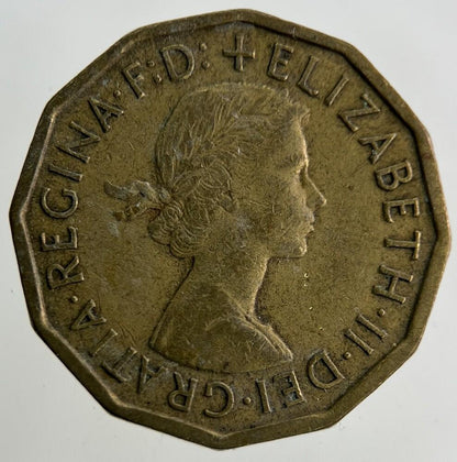 1960 Elizabeth II 2nd Brass Threepence Coin | Fine Collectable Grade