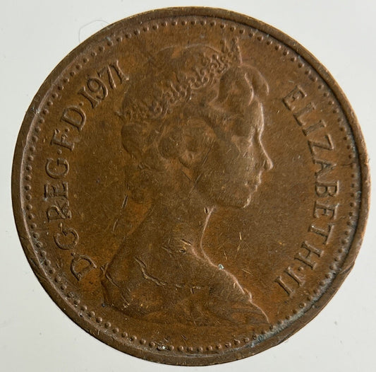 1971 Elizabeth II 2nd Half New Penny Coin | Fine Collectable Grade