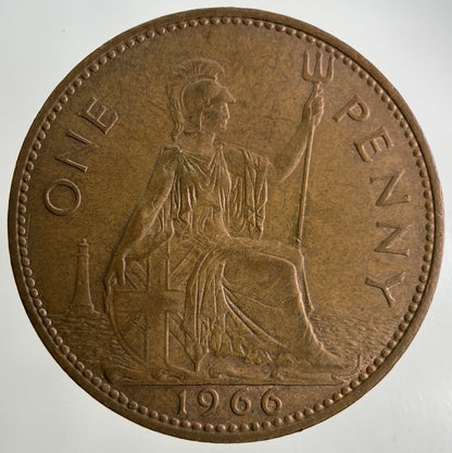 1966 Elizabeth II 2nd One Penny Coin | Fine Collectable Grade