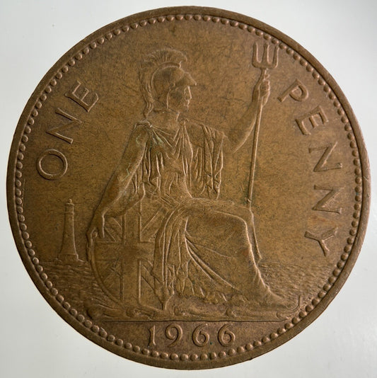 1966 Elizabeth II 2nd One Penny Coin | Fine Collectable Grade