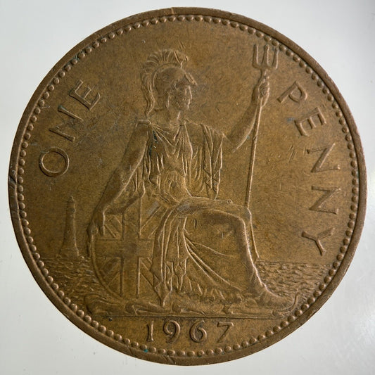 1967 Elizabeth II 2nd One Penny Coin | Fine Collectable Grade