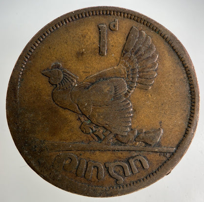 1942 Irish One Penny Coin | Fair Grade
