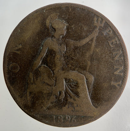 1896 Victoria One Penny Coin | Collectable Grade