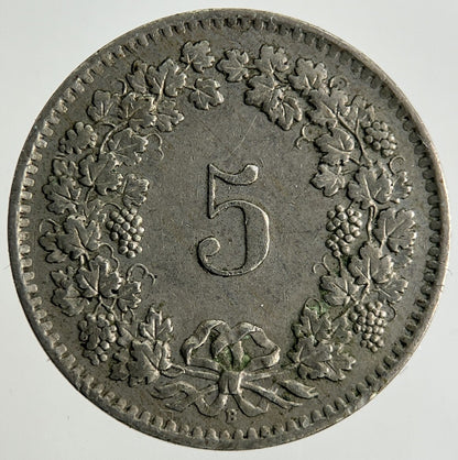 1962 Switzerland Swiss 5 Rappen Coin | Fine Collectable Grade