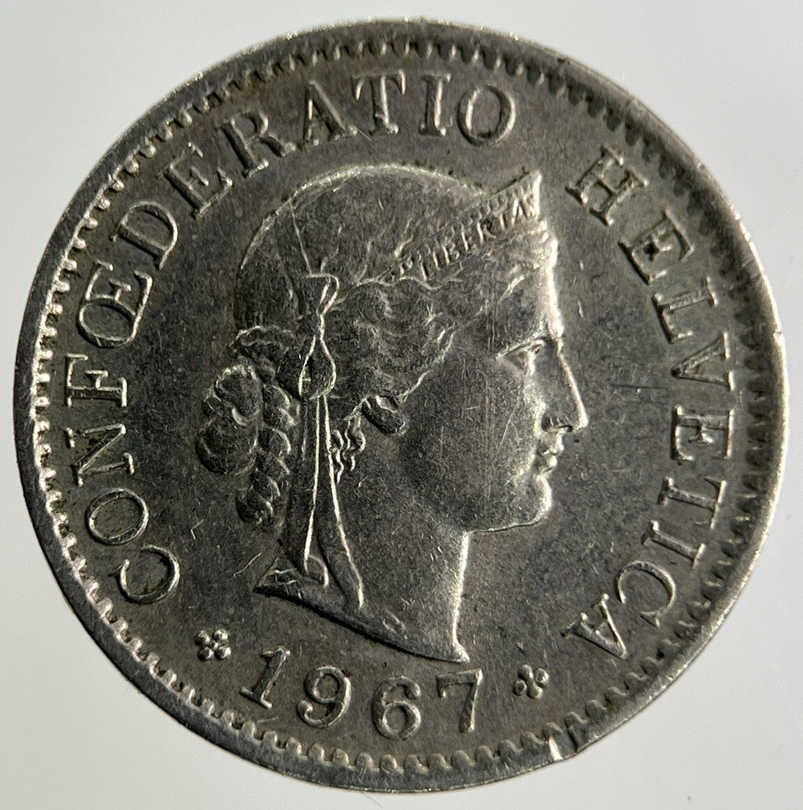 1967 Switzerland Swiss 5 Rappen Coin | Fine Collectable Grade