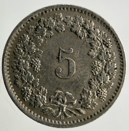 1967 Switzerland Swiss 5 Rappen Coin | Fine Collectable Grade