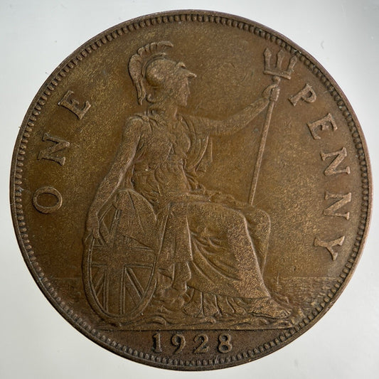 1928 George V One Penny Coin | Fine Collectable Grade