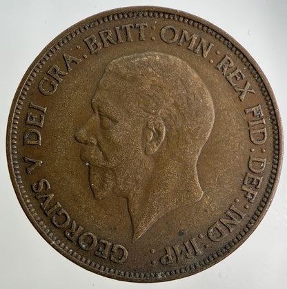1928 George V One Penny Coin | Fine Collectable Grade