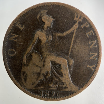 1896 Victoria One Penny Coin | Collectable Grade