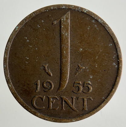 1955 Netherlands 1 Cent Coin | Fine Collectable Grade