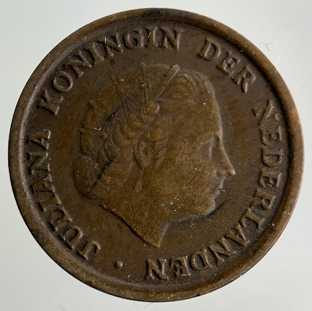 1955 Netherlands 1 Cent Coin | Fine Collectable Grade