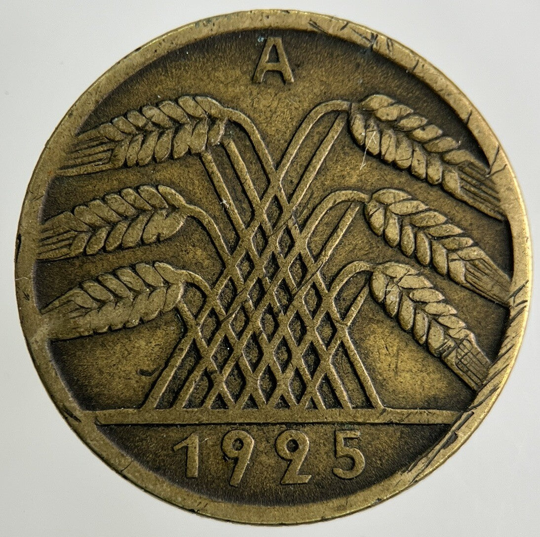 1925 Germany 10 Pfennig Coin | Fine Collectable Grade