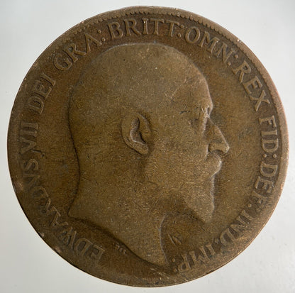 1909 Edward VII One Penny Coin | Collectable Grade
