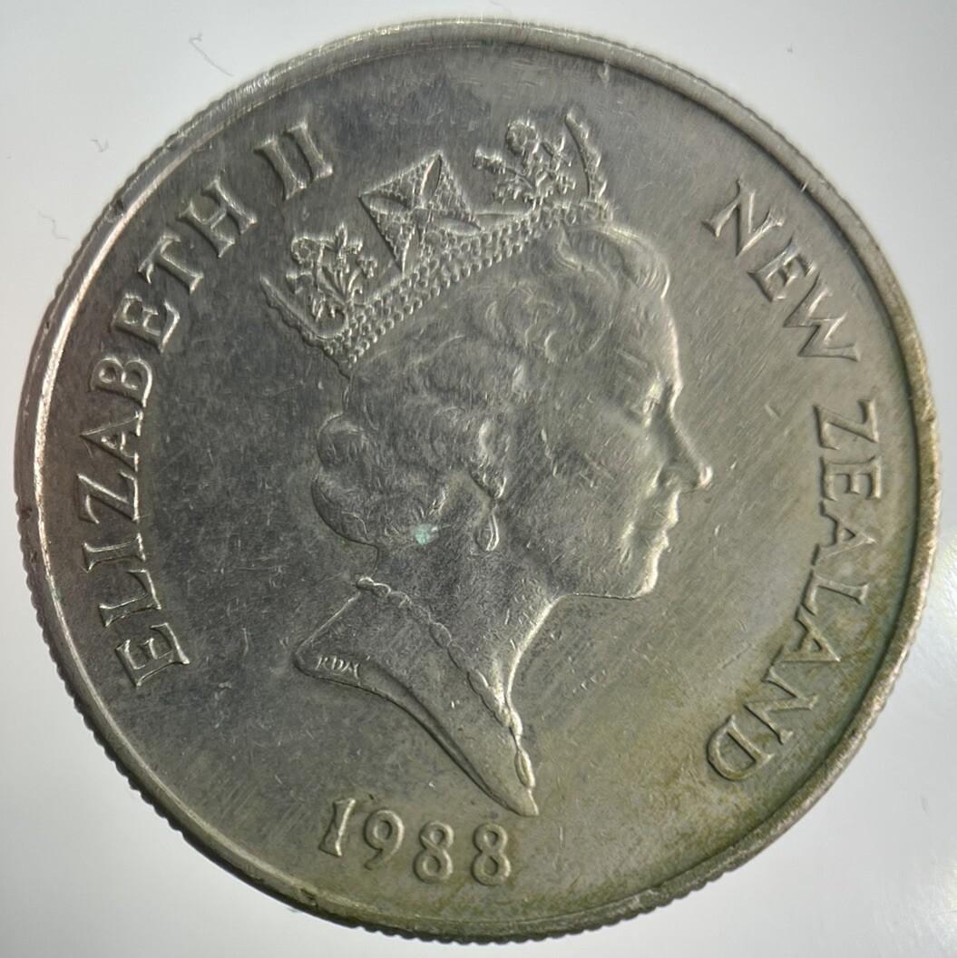 1988 New Zealand 50 Cents Coin | Fine Collectable Grade