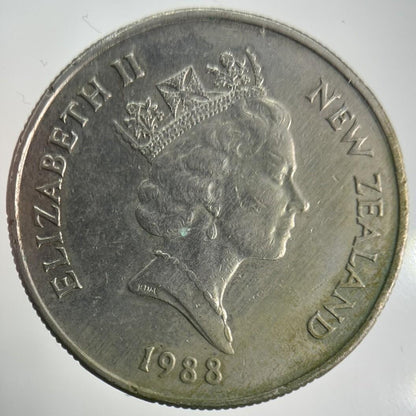 1988 New Zealand 50 Cents Coin | Fine Collectable Grade
