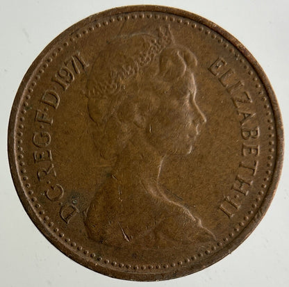 1971 Elizabeth II 2nd Half New Penny Coin | Fine Collectable Grade