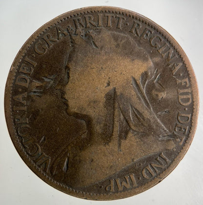 1897 Victoria One Penny Coin | Collectable Grade