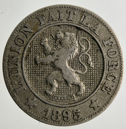 1895 Belgium 10 Centimes Coin | Fine Collectable Grade