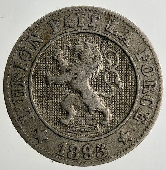 1895 Belgium 10 Centimes Coin | Fine Collectable Grade