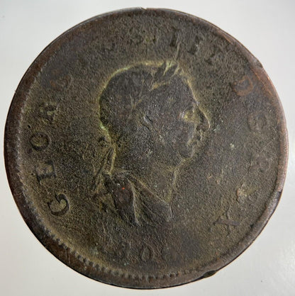 1806 George III 3rd Half-Penny Coin | Collectable Grade