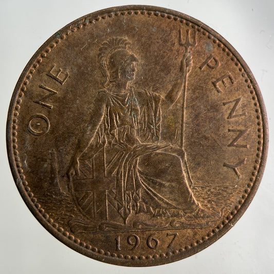 1967 Elizabeth II 2nd One Penny Coin | Fine Collectable Grade