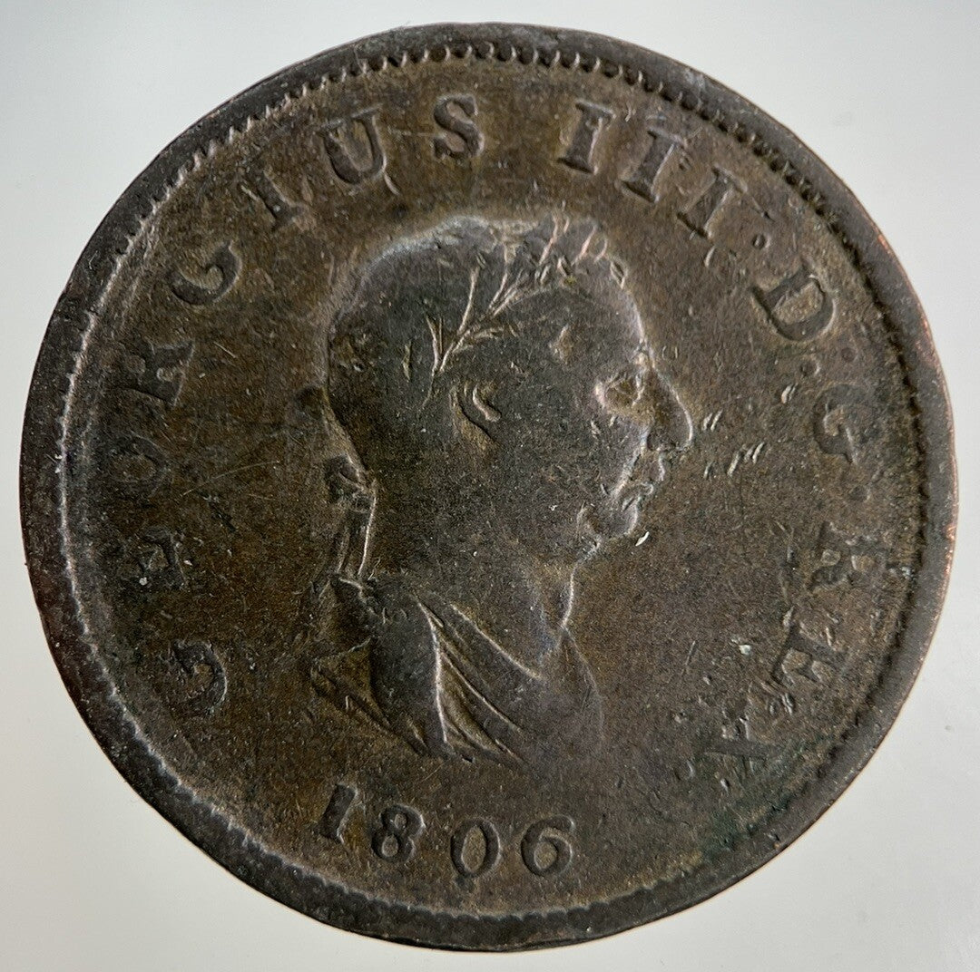 1806 George III 3rd Half-Penny Coin | Collectable Grade