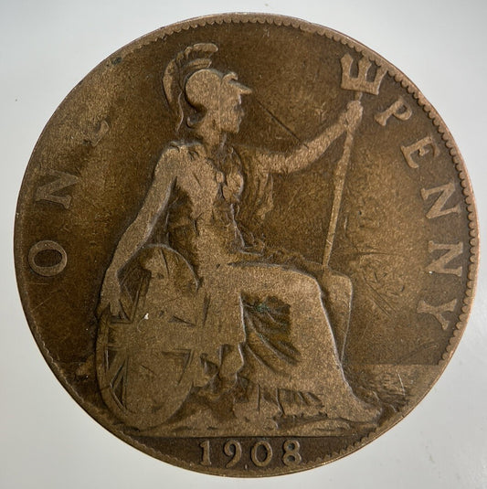 1908 Edward VII One Penny Coin | Collectable Grade