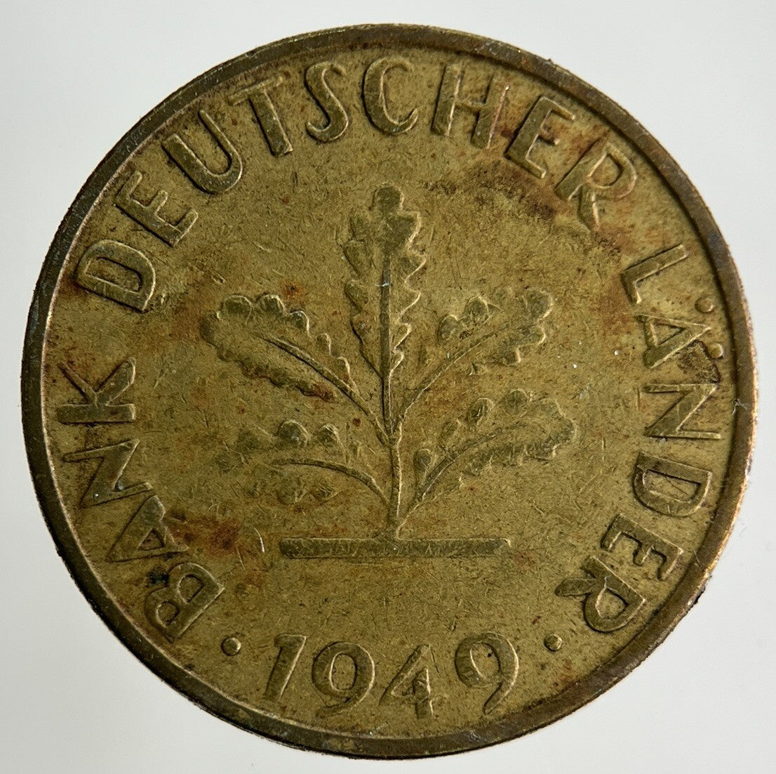 1949 Germany 10 Pfennig Coin | Fine Collectable Grade