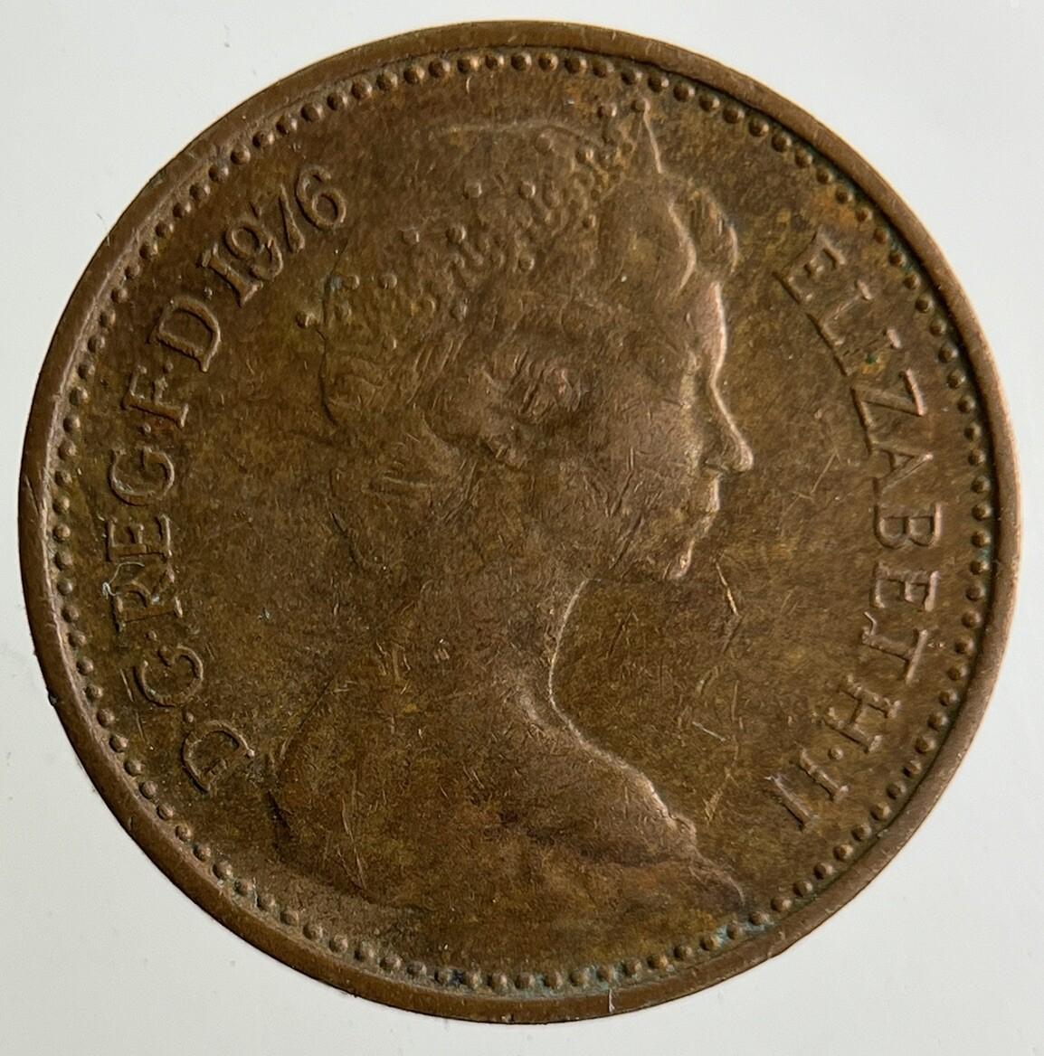 1976 Elizabeth II 2nd Half New Penny Coin | Fine Collectable Grade