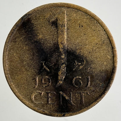 1961 Netherlands 1 Cent Coin | Fine Collectable Grade