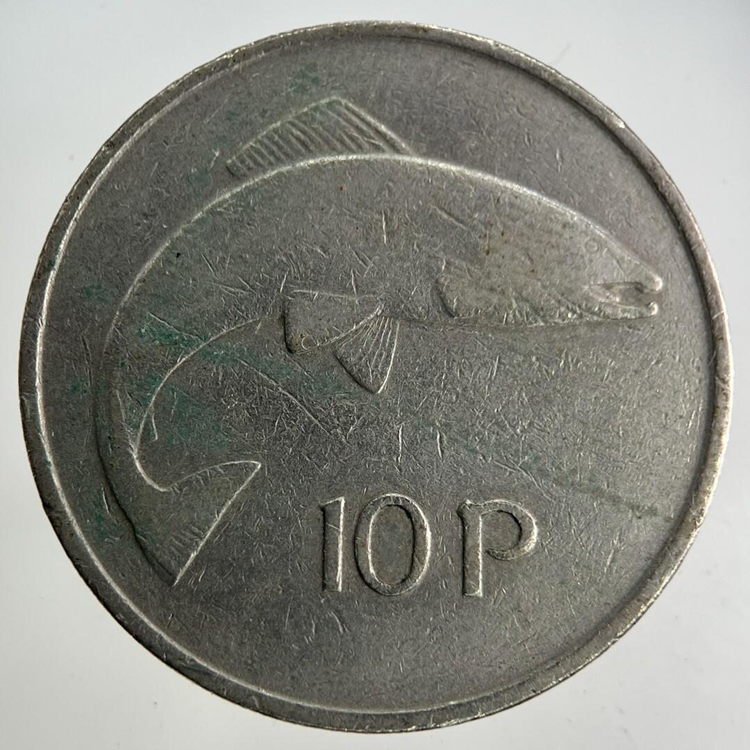 1975 Irish 10p Ten-Pence Coin | Fine Collectable Grade