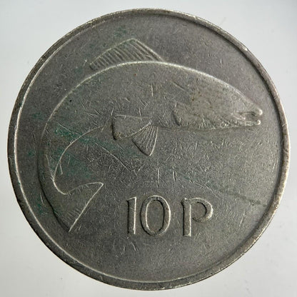 1975 Irish 10p Ten-Pence Coin | Fine Collectable Grade