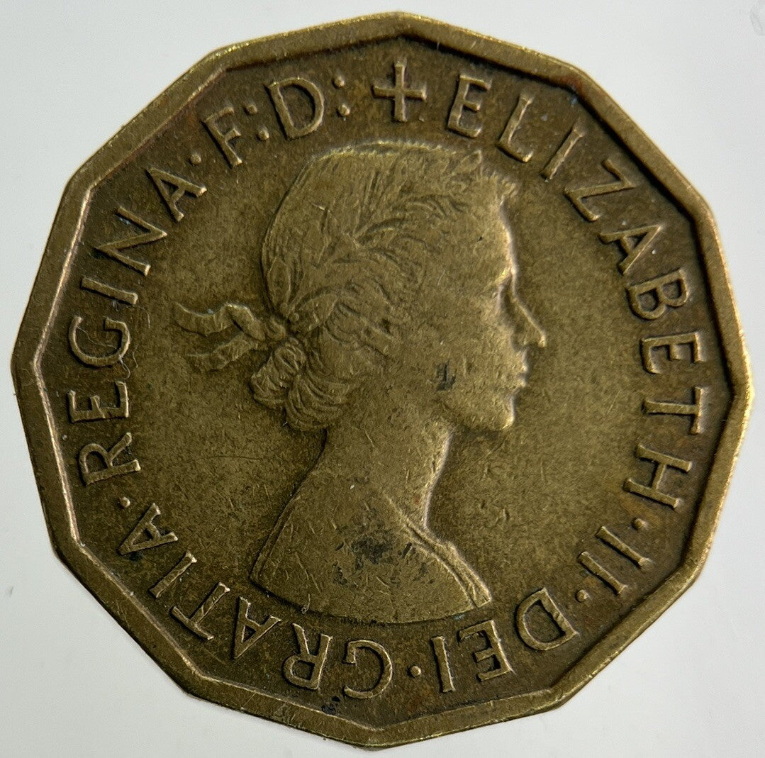 1960 Elizabeth II 2nd Brass Threepence Coin | Fine Collectable Grade