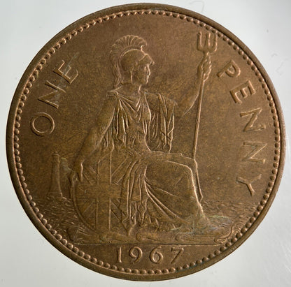 1967 Elizabeth II 2nd One Penny Coin | Fine Collectable Grade