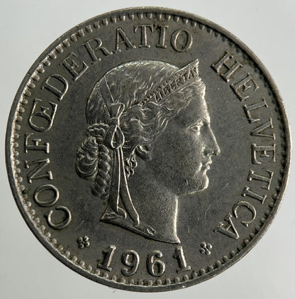 1961 Switzerland Swiss 10 Rappen Coin | Fine Collectable Grade