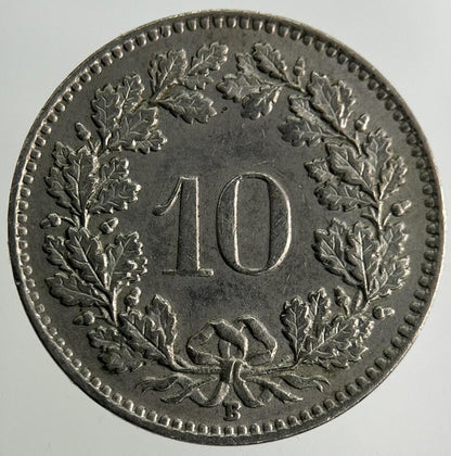 1961 Switzerland Swiss 10 Rappen Coin | Fine Collectable Grade