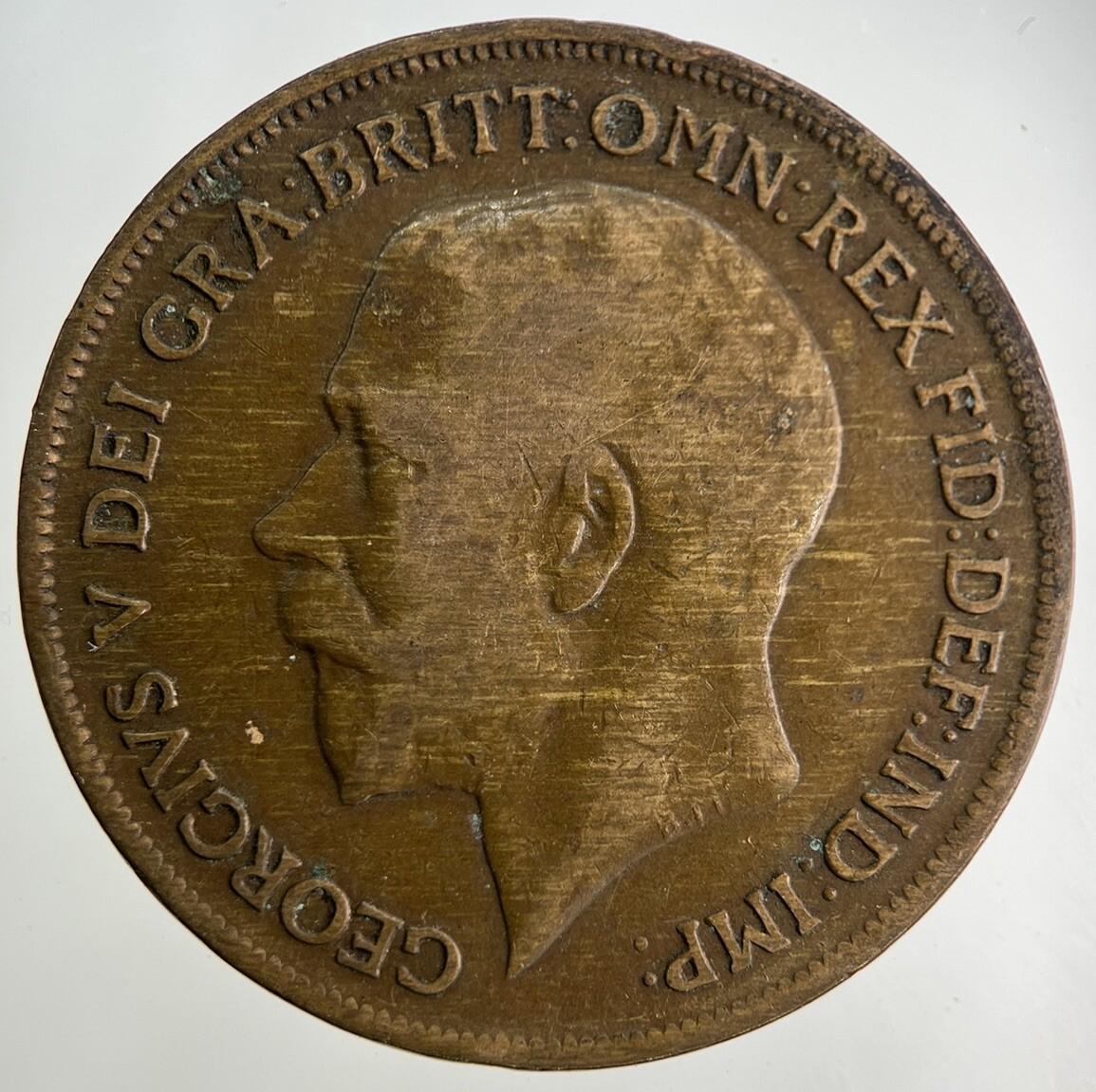 1920 George V One Penny Coin | Collectable Grade