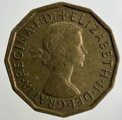 1967 Elizabeth II 2nd Brass Threepence Coin | Fine Collectable Grade