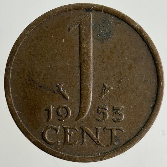 1953 Netherlands 1 Cent Coin | Fine Collectable Grade