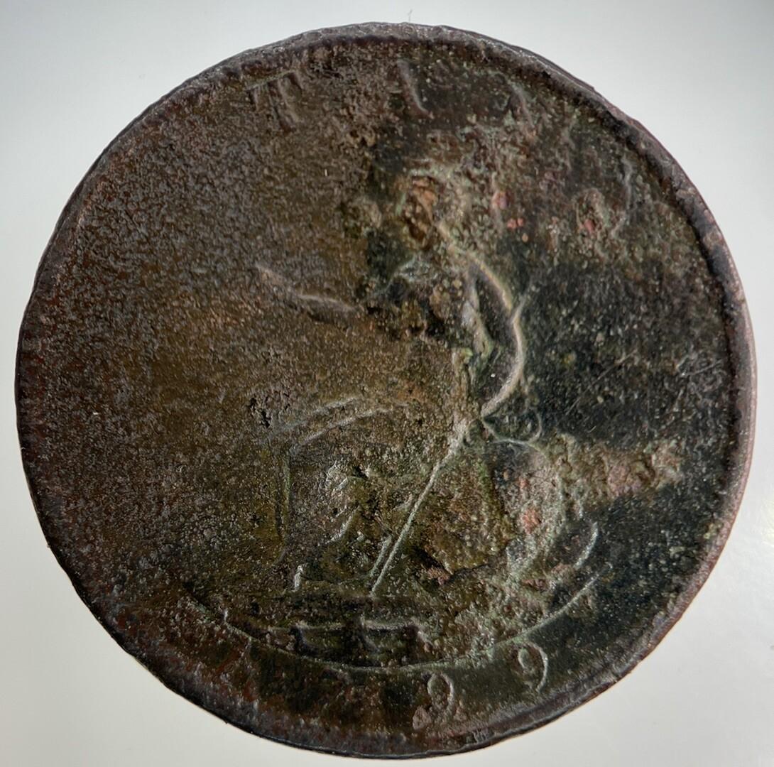 1799 George III 3rd Half-Penny Coin | Collectable Grade