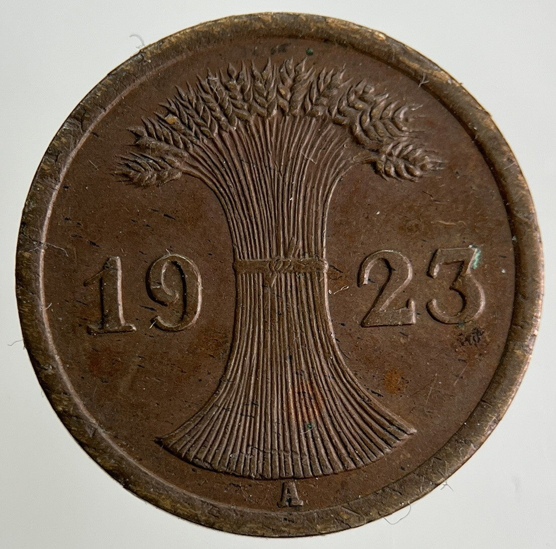 1923 Germany 2 Pfennig Coin | Fine Collectable Grade