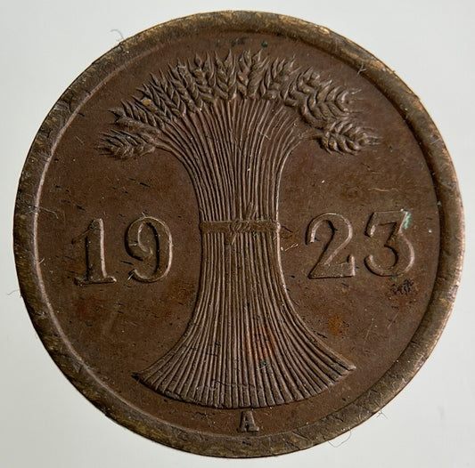 1923 Germany 2 Pfennig Coin | Fine Collectable Grade