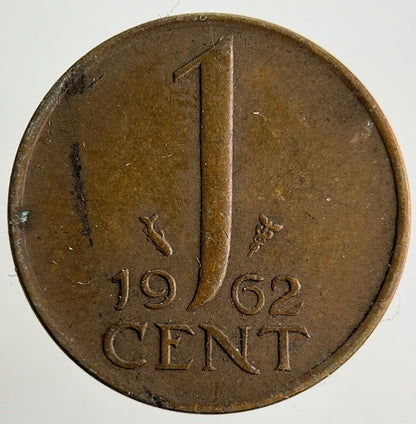 1962 Netherlands 1 Cent Coin | Fine Collectable Grade