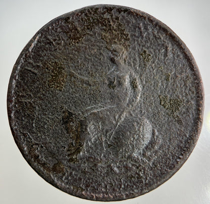 1799 George III 3rd Half-Penny Coin | Fair Grade