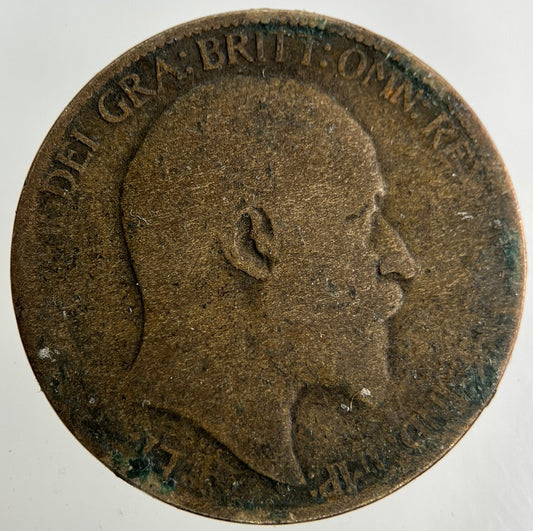 1908 Edward VII Half-Penny Coin | Collectable Grade