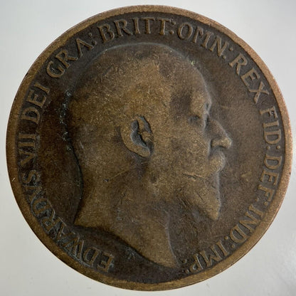 1910 Edward VII One Penny Coin | Collectable Grade