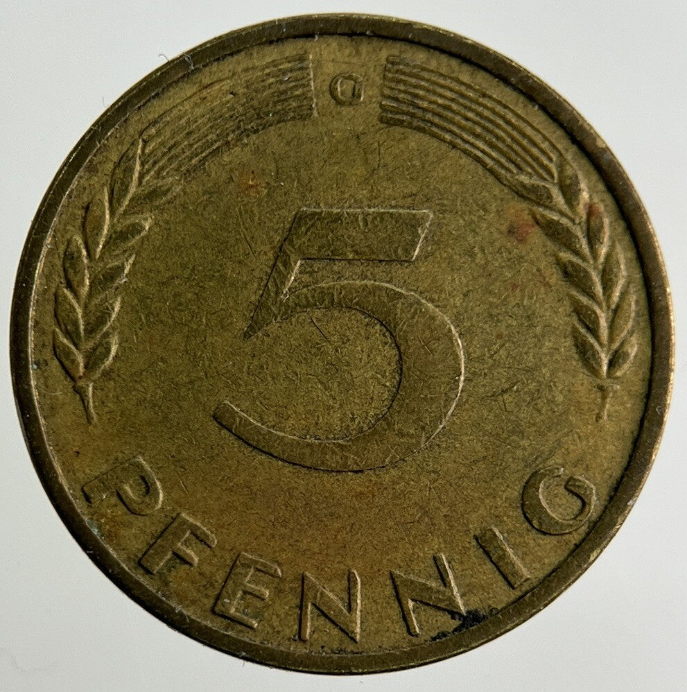 1950 Germany 5 Pfennig Coin | Fine Collectable Grade