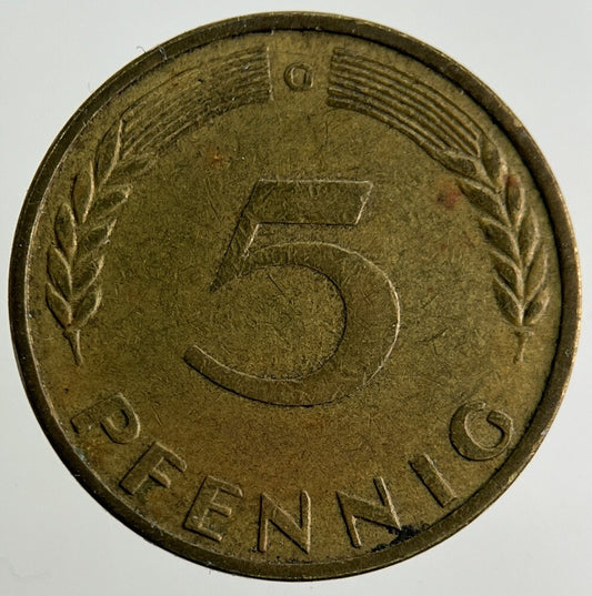 1950 Germany 5 Pfennig Coin | Fine Collectable Grade